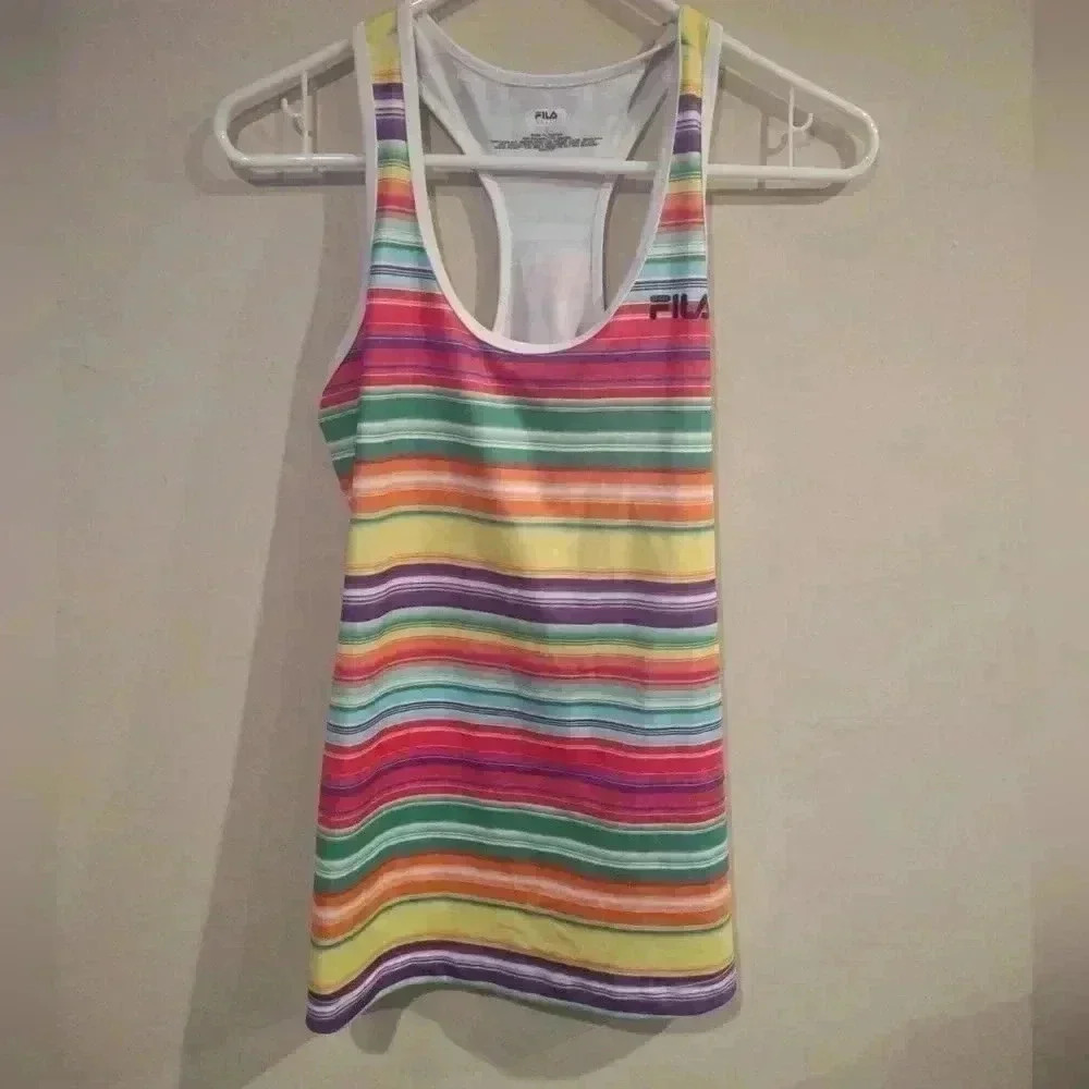 Fila sport tank top size small multi color